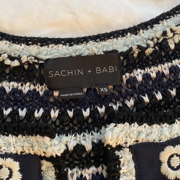 Sachin + Babi Crochet Cropped Cardigan - Picture 2 of 4